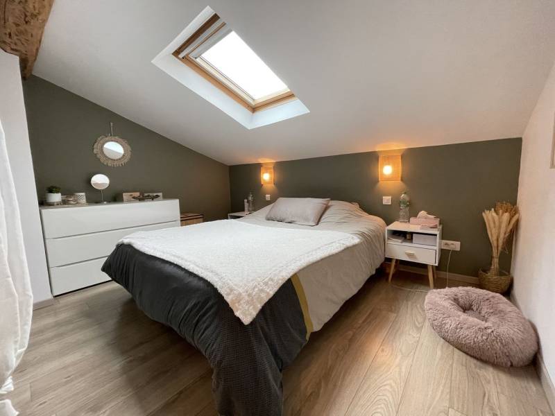 Chambre avec velux 