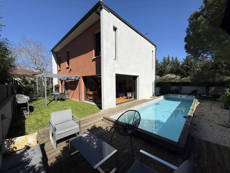 Pibrac coté Brax maison contemporaine construction 2017 emplacement de choix